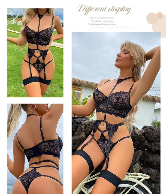 Garter Set with Accessories 3-Piece